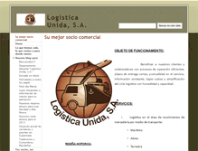 Tablet Screenshot of logisticaunida.com